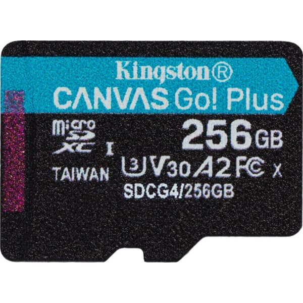 Kingston 256 GB microSDXC Canvas Go! Plus Gen4 minneskort
