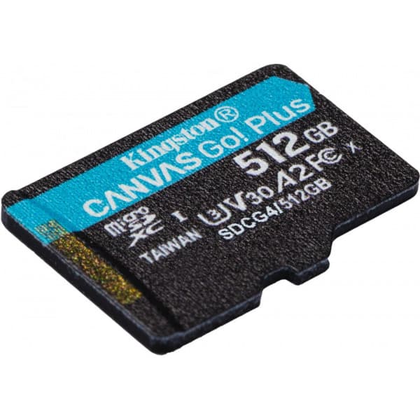 Kingston 512Gt microSDXC Canvas Go! Plus Gen4 minneskort