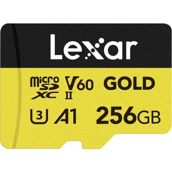 Minneskort - LEXAR - Micro SD 256Go V60 - Klass 10 - Läsningshastighet V60 - Kompatibla enheter