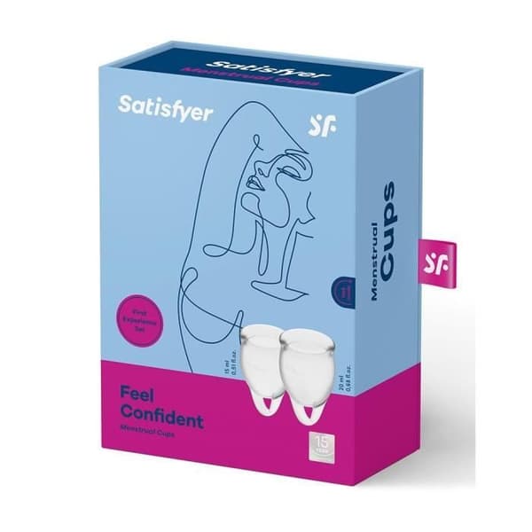 Satisfyer Feel Confident Transparent menstruationskoppset