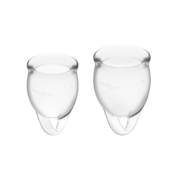 Satisfyer Feel Confident Transparent menstruationskoppset