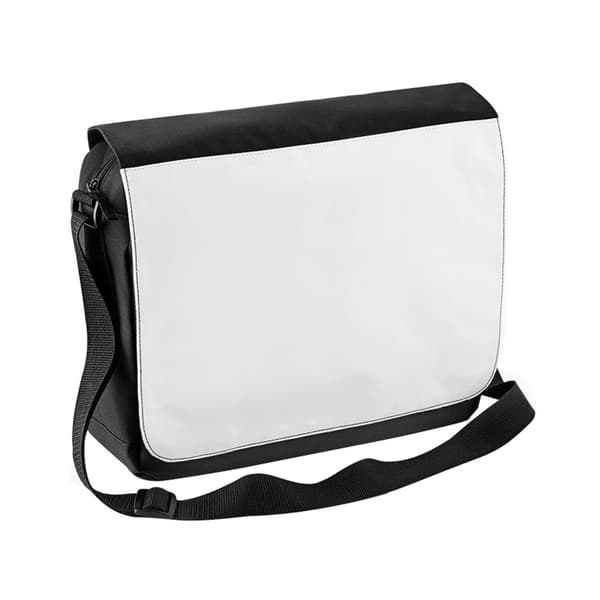 Bagbase Sublimation Messenger Bag (9 liter) Black One Size