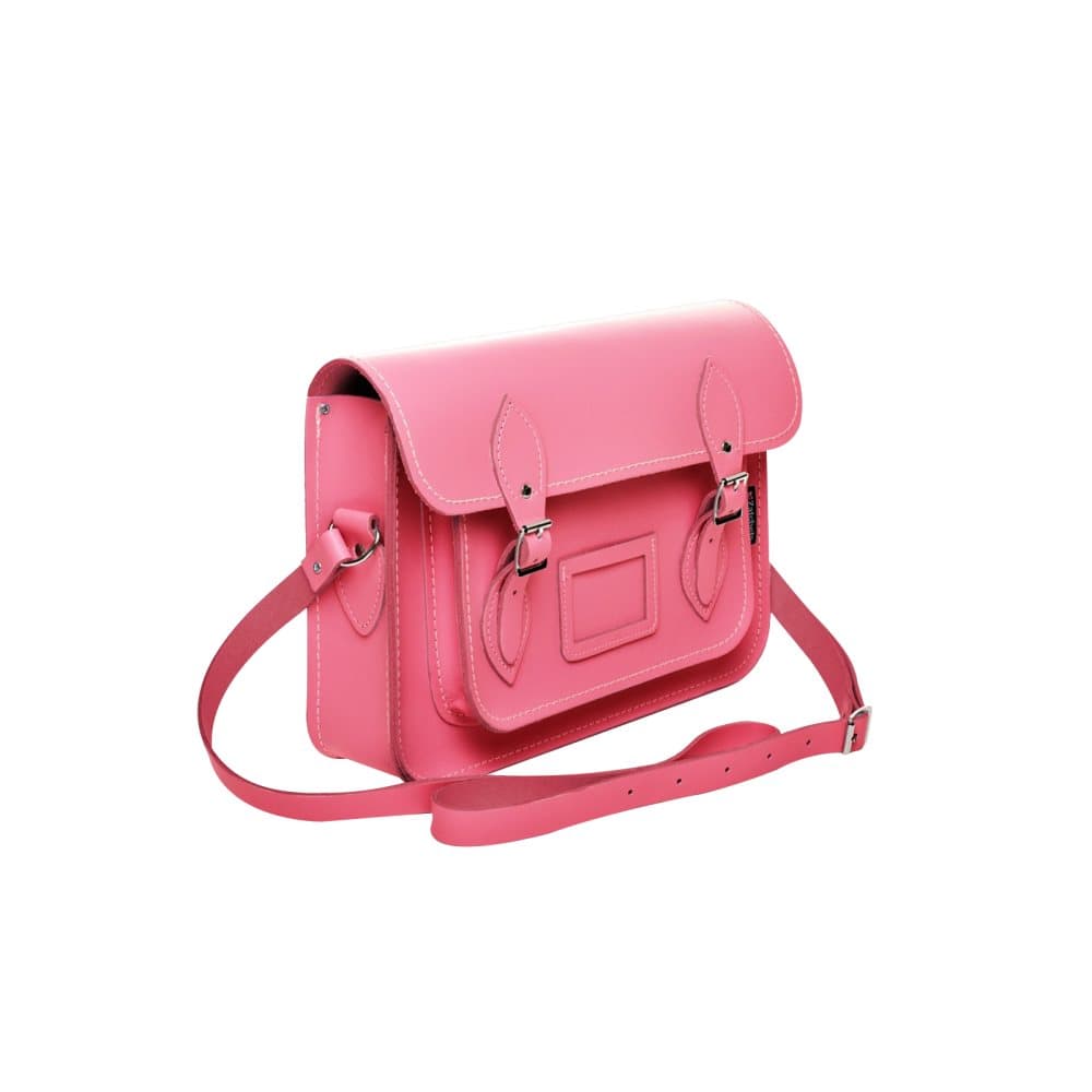 Zatchels Kvinnor / Damer Handgjorda läder Mag Dots Top Handle Satchel Bag (British Made)