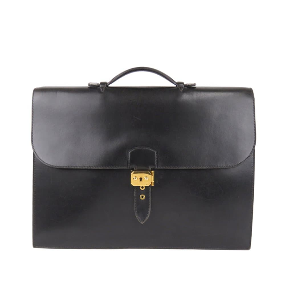 Hermes Box Calf Sac a Depeche 41 Black