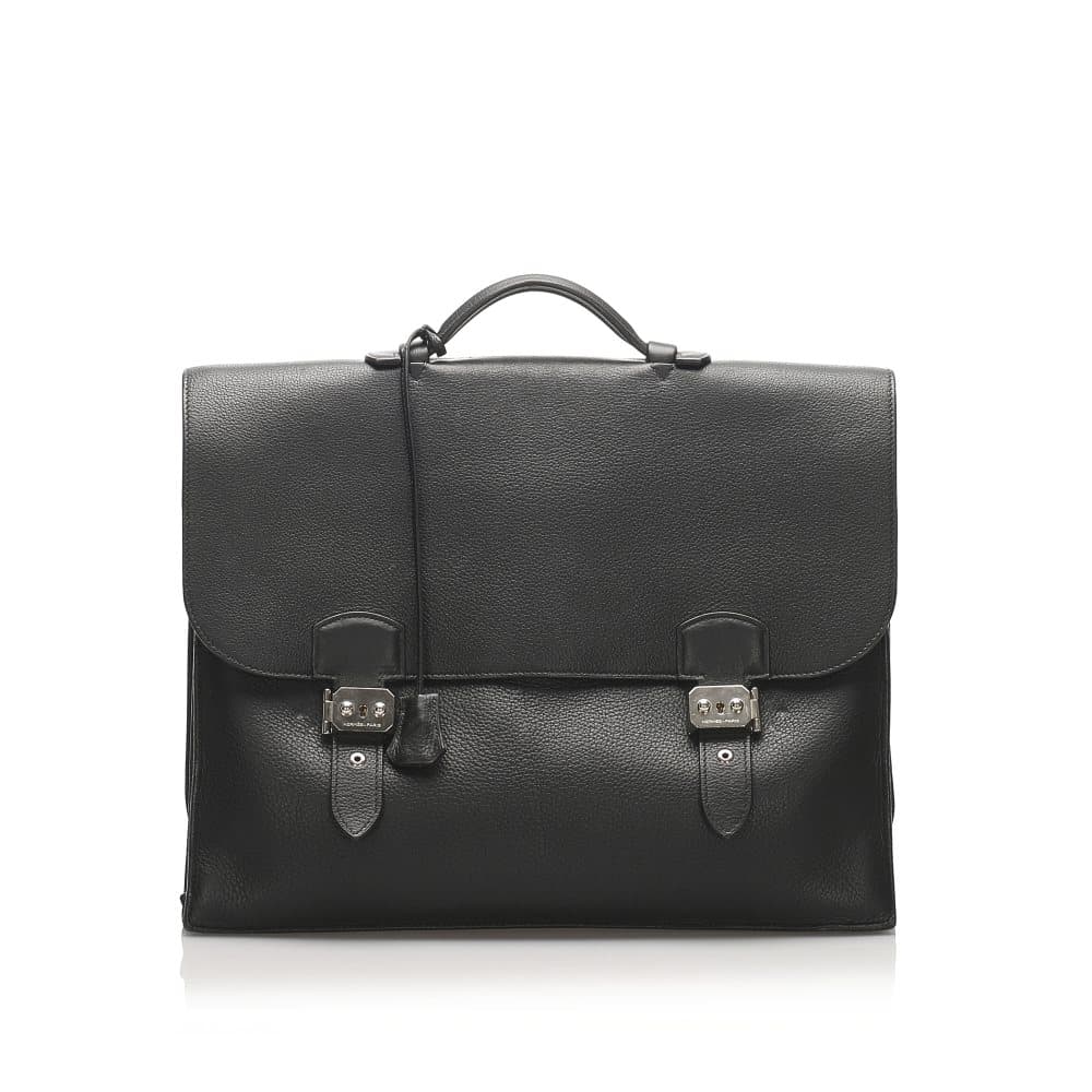 Hermes Clemence Sac a Depeche 42 Black