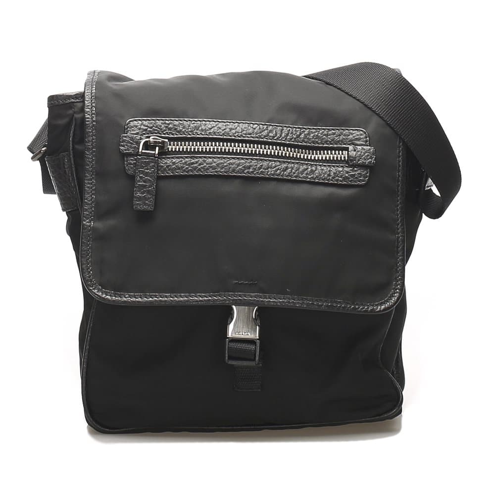 Prada Tessuto Crossbody Bag Black