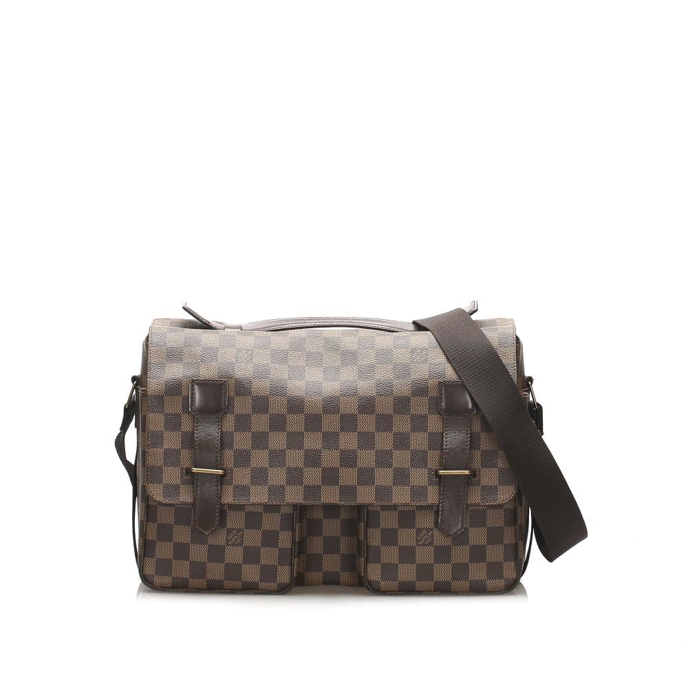 Pre-owned Louis Vuitton Damier Ebene Broadway Brown