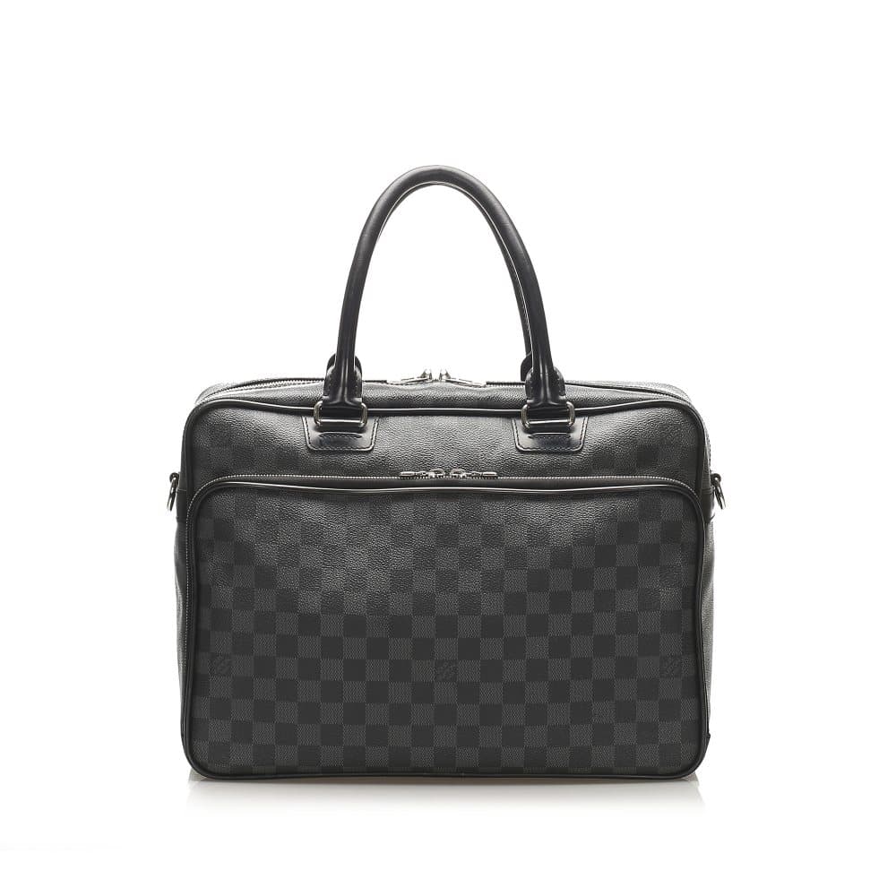 Louis Vuitton Damier Graphite Icare Laptop Bag Black