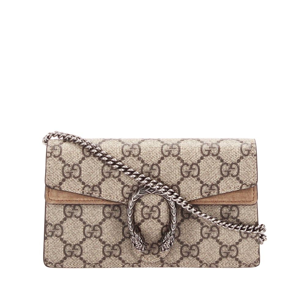 Gucci GG Supreme Dionysus Crossbody Bag Brown