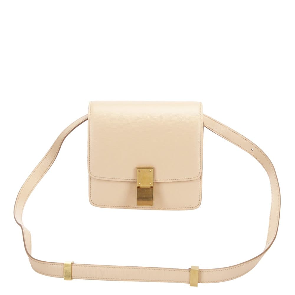 Celine Classic Box Small Leather Crossbody Bag Pink