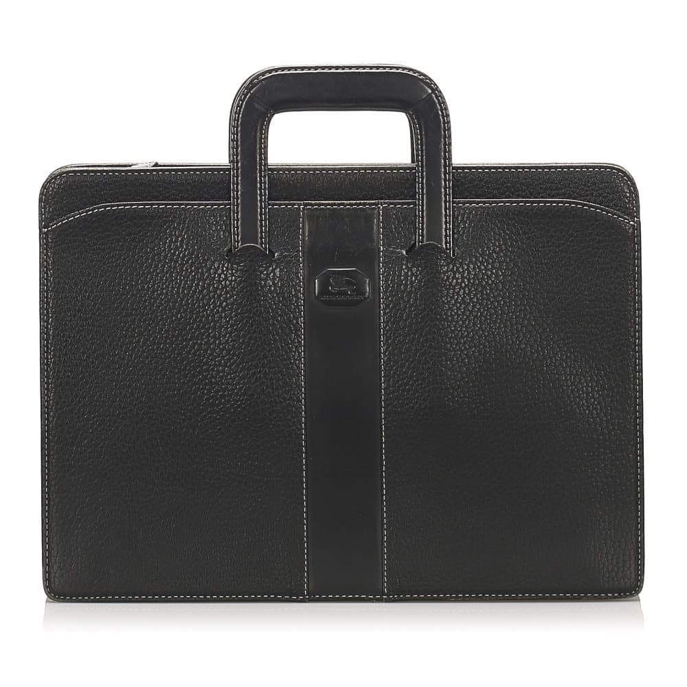Burberry Leather Business Bag Black