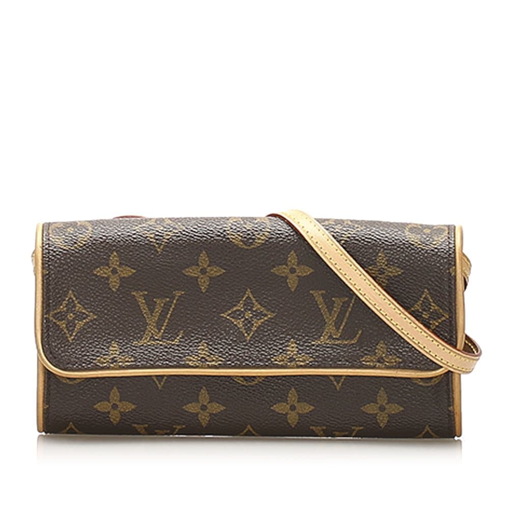 Louis Vuitton Monogram Pochette Twin PM Brown
