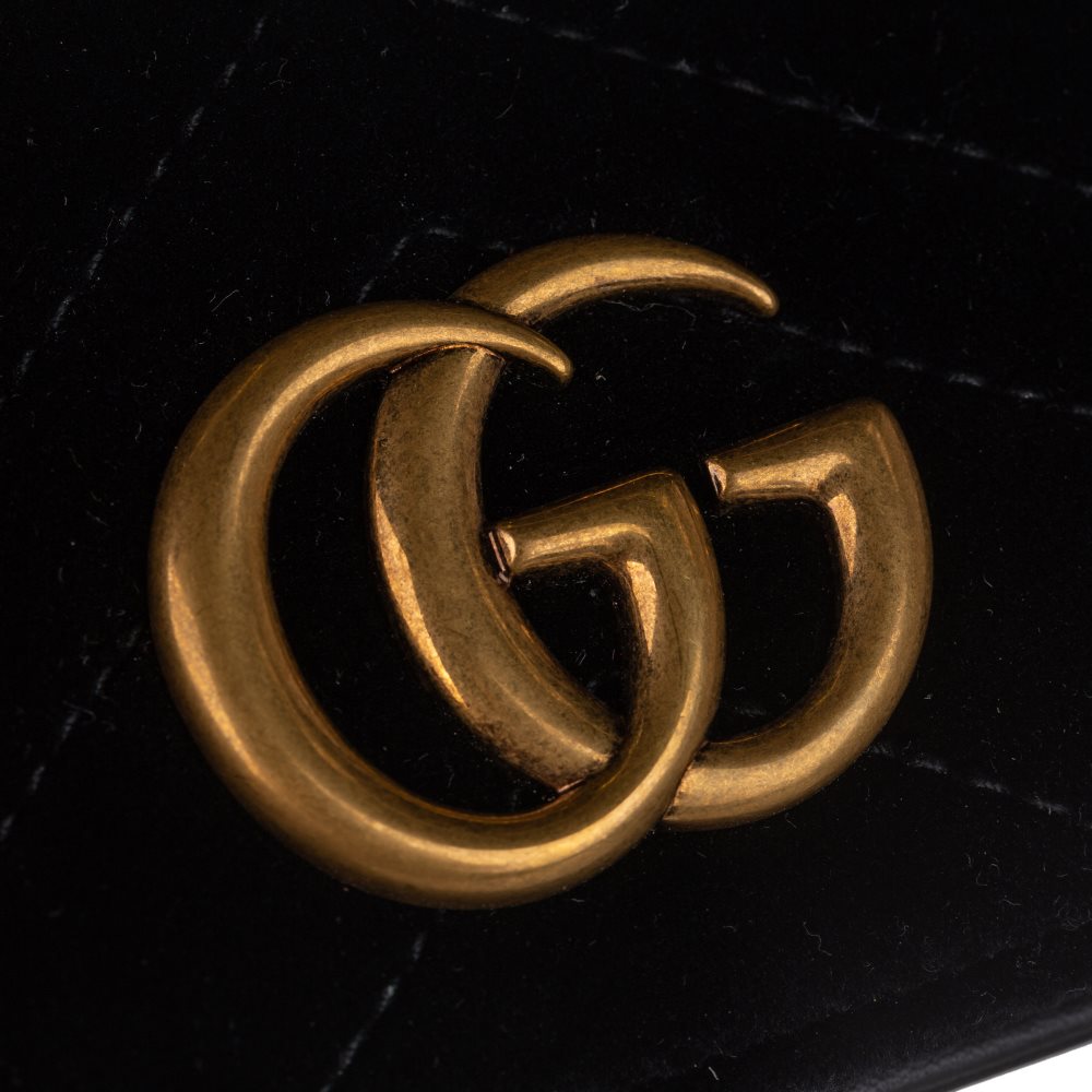 gucci black velvet crossbody