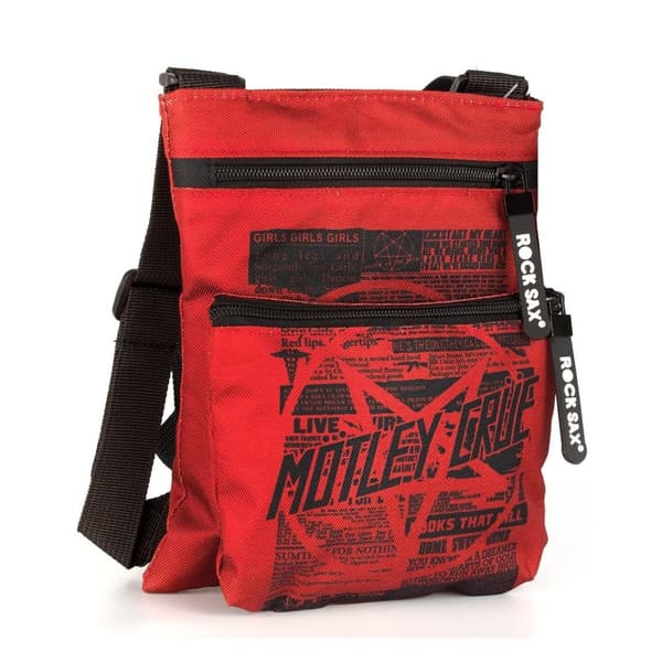 Rock Sax Girls Live Motley Crew Crossbody Bag Red One Size