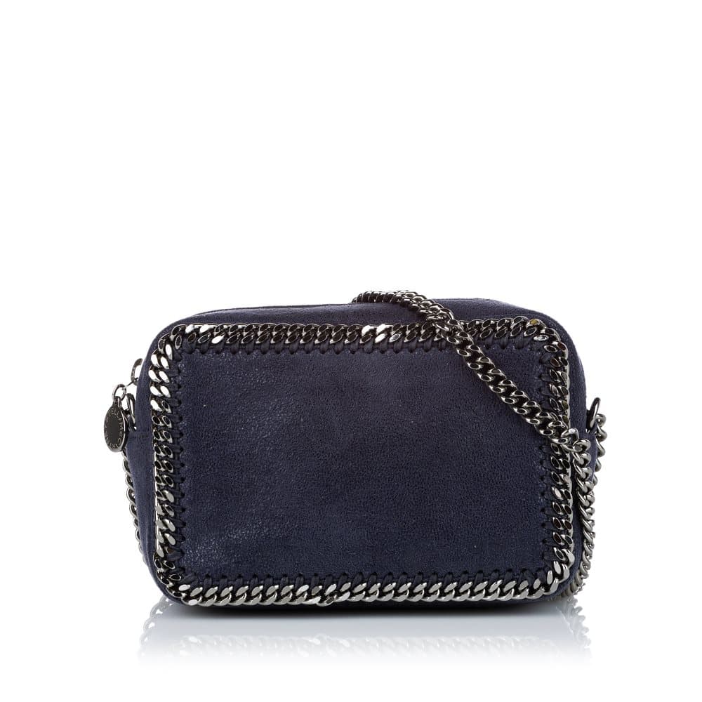 Pre-owned Stella McCartney Falabella Chain Crossbody Bag Blue