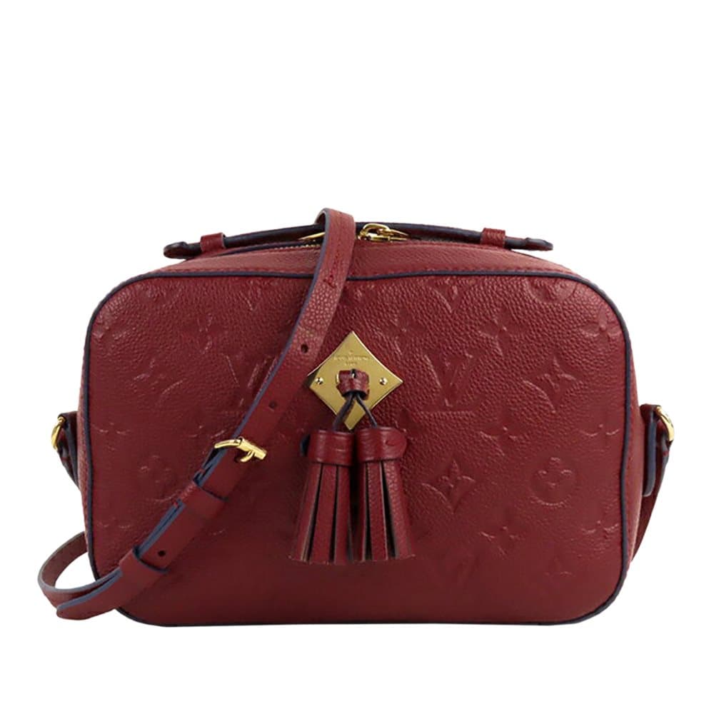 Pre-owned Louis Vuitton Monogram Empreinte Saintonge Red