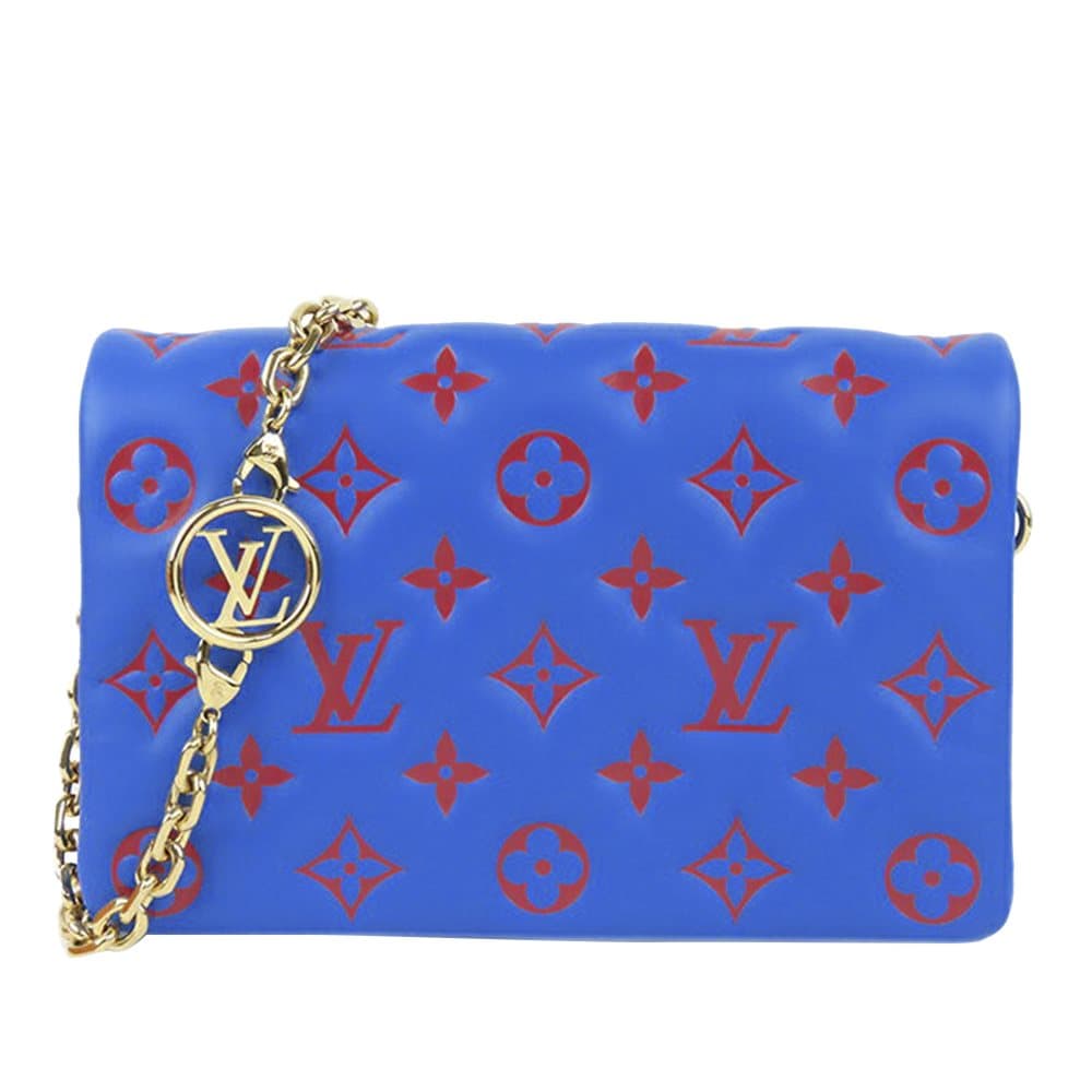 Pre-owned Louis Vuitton Monogram Coussin Pochette Blue