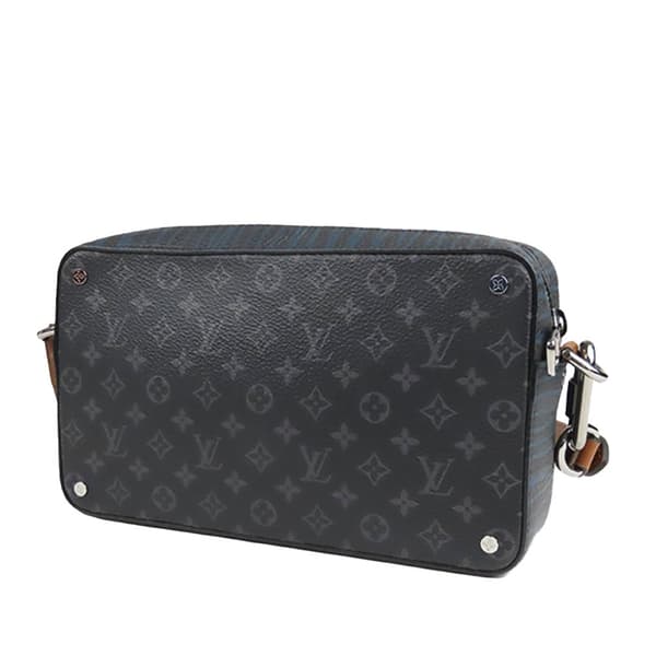 Pre-owned Louis Vuitton Monogram Eclipse Volga Black