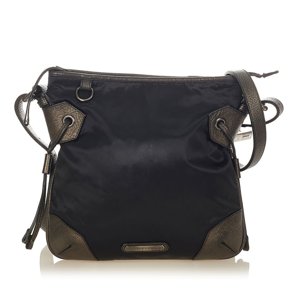 Pre-owned Burberry Nylon Crossbody Bag Black