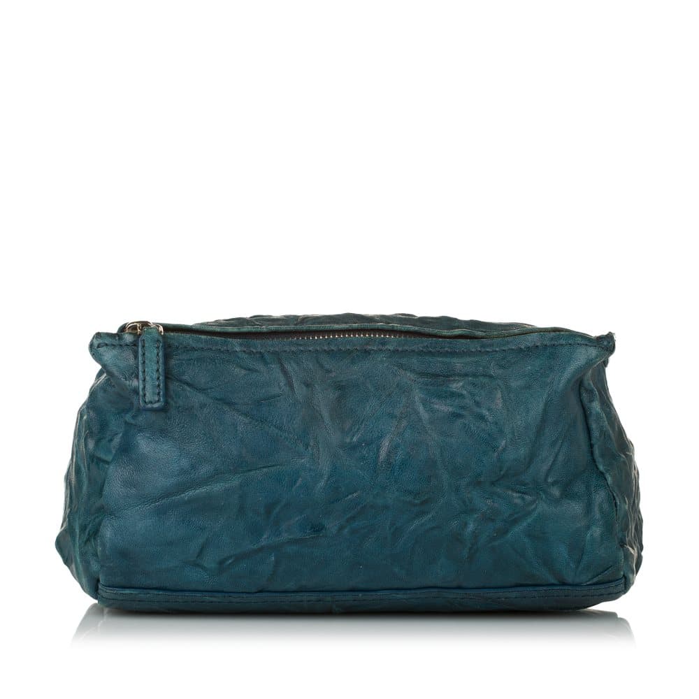Pre-owned Givenchy Mini Pandora Leather Crossbody Bag Blue