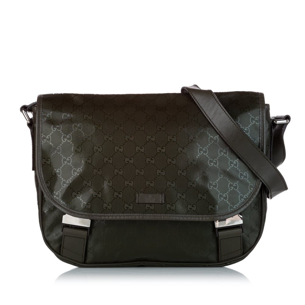 Pre-owned Gucci GG Imprime Crossbody Bag Black