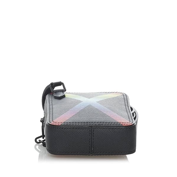 Pre-owned Louis Vuitton Taiga Rainbow Danube Black
