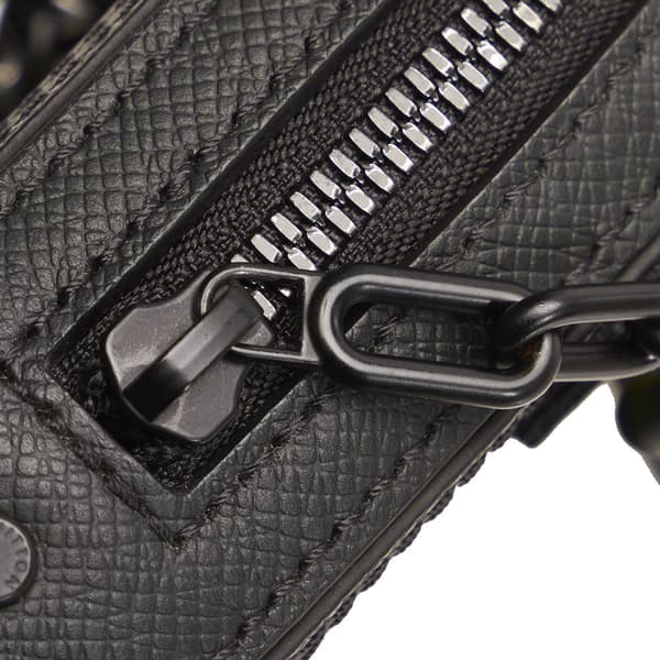 Pre-owned Louis Vuitton Taiga Rainbow Danube Black