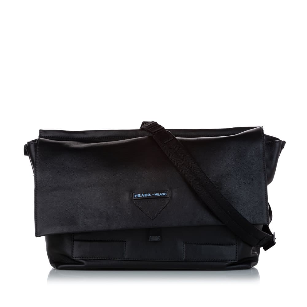 Pre-owned Prada Leather Crossbody Bag Black