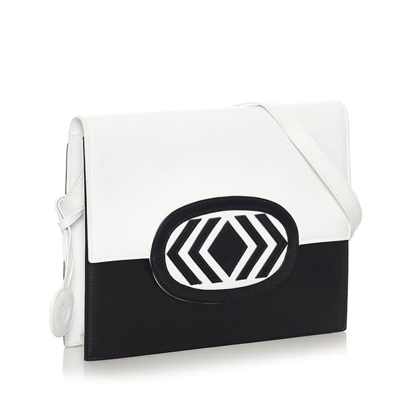 Pre-owned Valentino Leather Crossbody Bag White