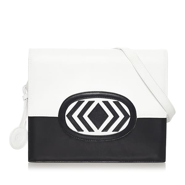 Pre-owned Valentino Leather Crossbody Bag White