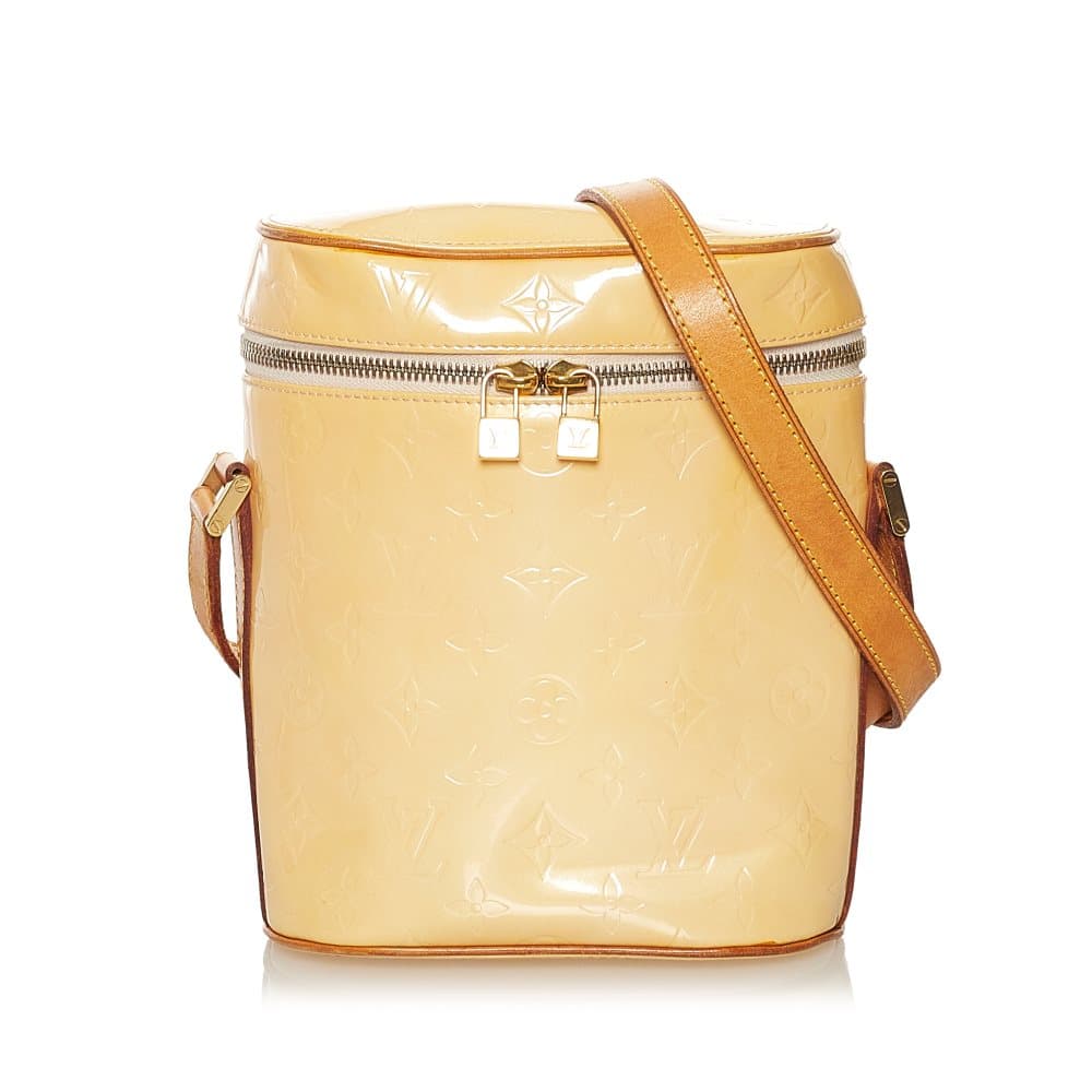 Pre-owned Louis Vuitton Monogram Vernis Sullivan Vertical Brown