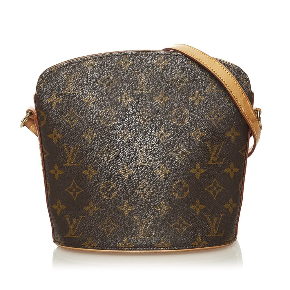 Pre-owned Louis Vuitton Monogram Drouot Brown