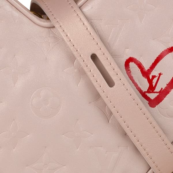 Pre-owned Louis Vuitton Monogram Empreinte Fall In Love Coeur Pink