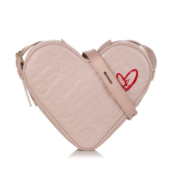 Pre-owned Louis Vuitton Monogram Empreinte Fall In Love Coeur Pink