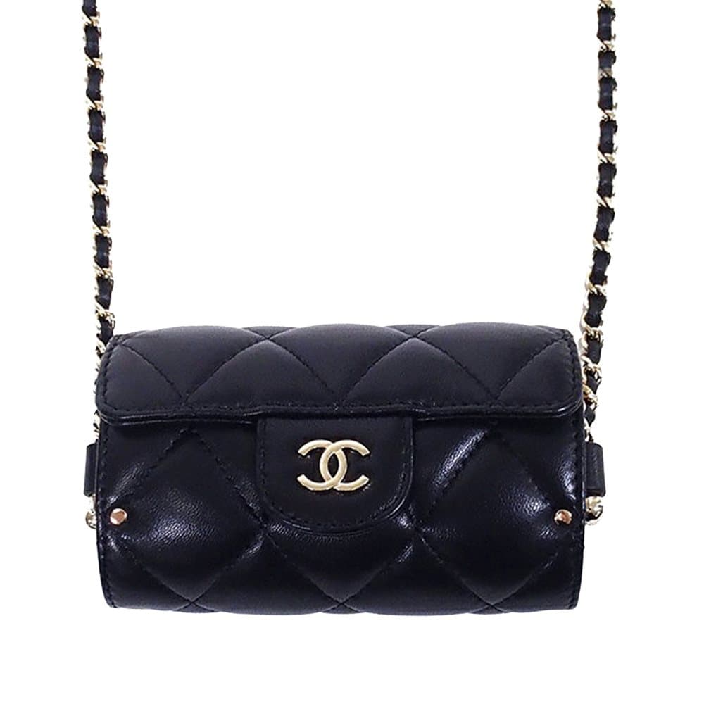 Pre-owned Chanel Matelasse Mini Crossbody Bag Black