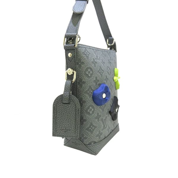 Pre-owned Louis Vuitton Monogram Taurillon Hobo Cruiser PM Gray