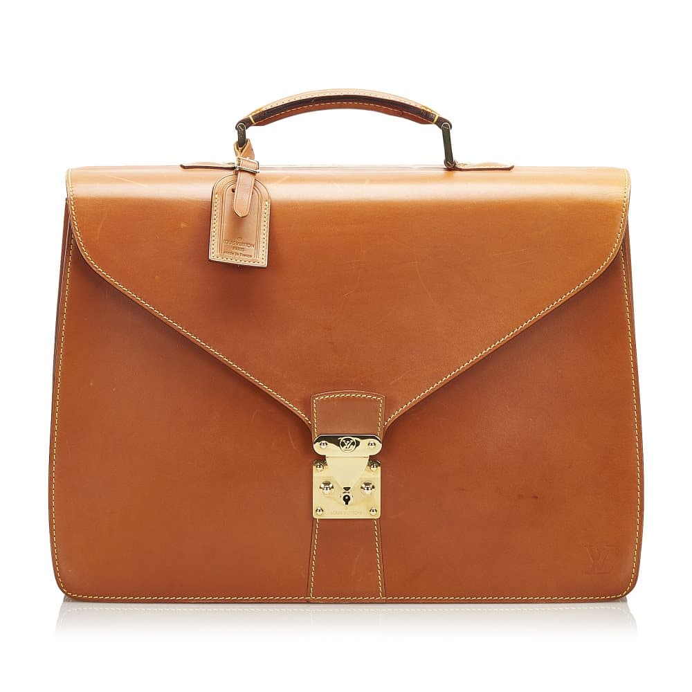 Pre-owned Louis Vuitton Atamaca Business Bag Brown