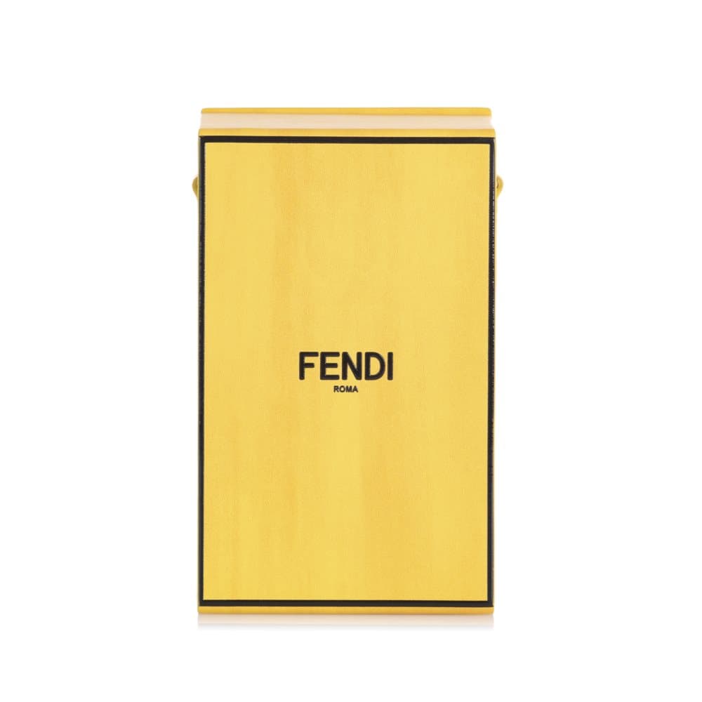 Pre-owned Fendi Vertical Box Bag Yellow