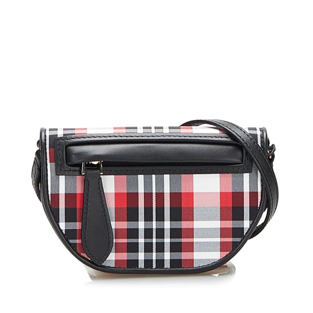 Pre-owned Burberry Mini Micro Tartan Olympia Bag Multi