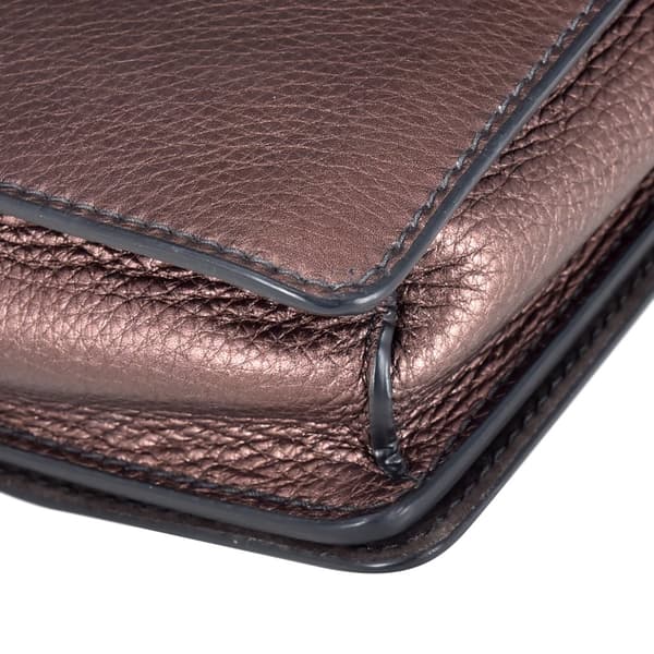 Pre-owned Dior Medium J'Adior Chain Flap Brown