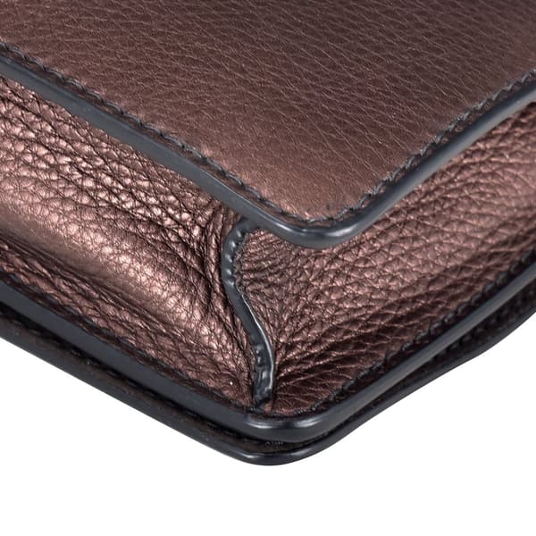 Pre-owned Dior Medium J'Adior Chain Flap Brown