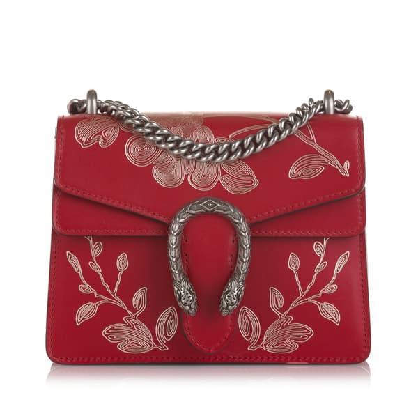 Pre-owned Gucci Chinese New Year Dionysus Crossbody Red