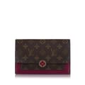 Miniatyrbilde 1 av 10: Pre-owned Louis Vuitton Monogram Flore Wallet On Chain Brown