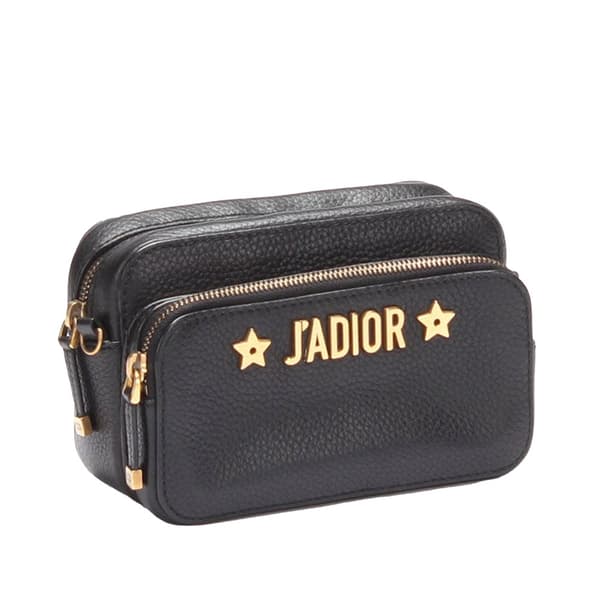 Pre-owned Dior J'Adior Camera Case Clutch with Chain Black