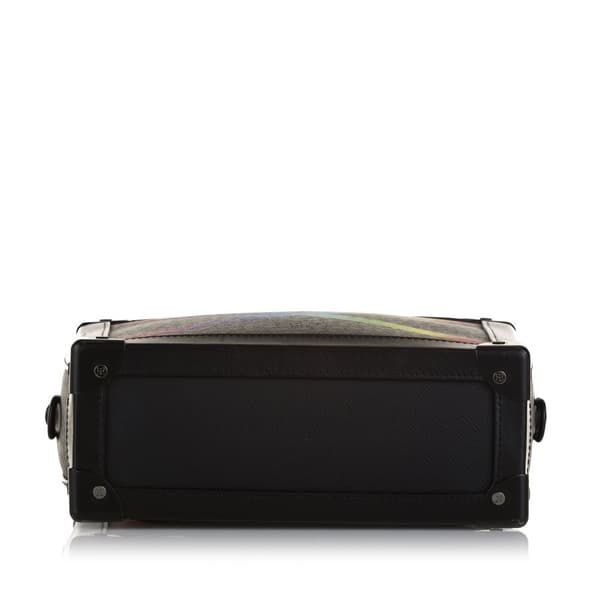 Pre-owned Louis Vuitton Taiga Rainbow Soft Trunk Black
