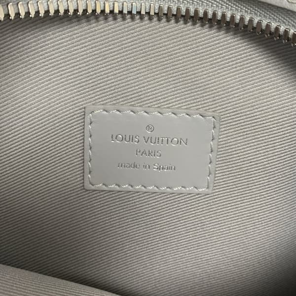 Pre-owned Louis Vuitton Monogram Antartica Double Flat Messenger Gray