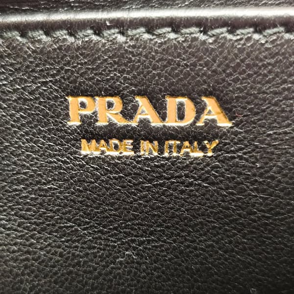 Pre-owned Prada Glace Calf Etiquette Crossbody Pink