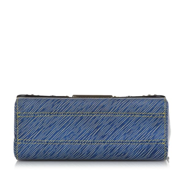 Pre-owned Louis Vuitton Studded Epi Twist MM Blue