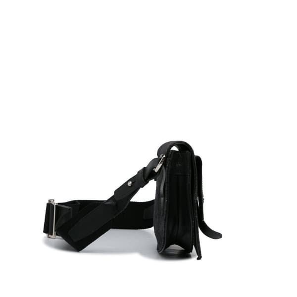 Pre-owned Dior Oblique Canvas Saddle Messenger Bag Black