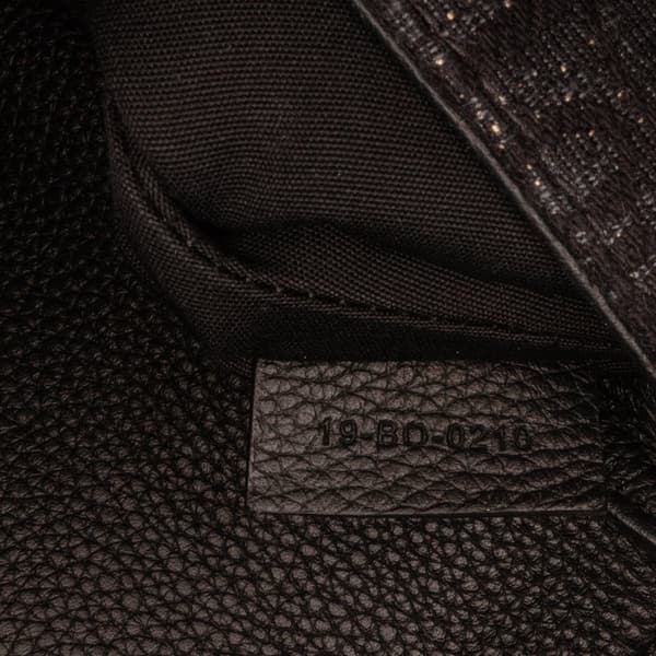 Pre-owned Dior Oblique Canvas Saddle Messenger Bag Black